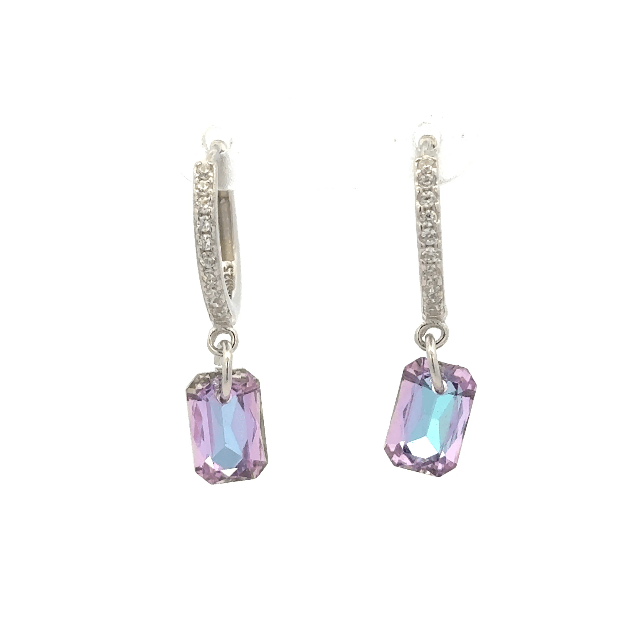 Diamond Rainbow Drops Baali Earring