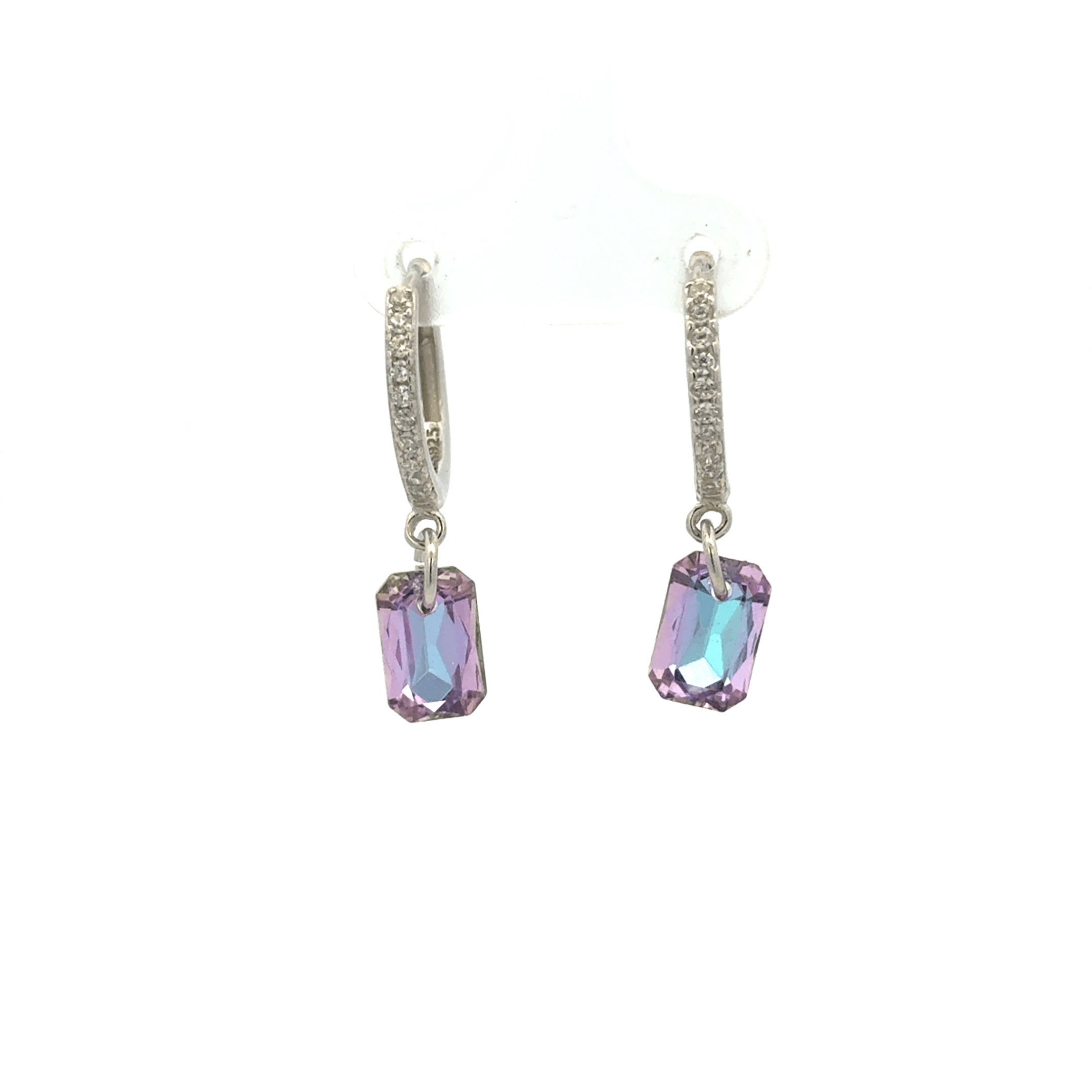 Diamond Rainbow Drops Baali Earring