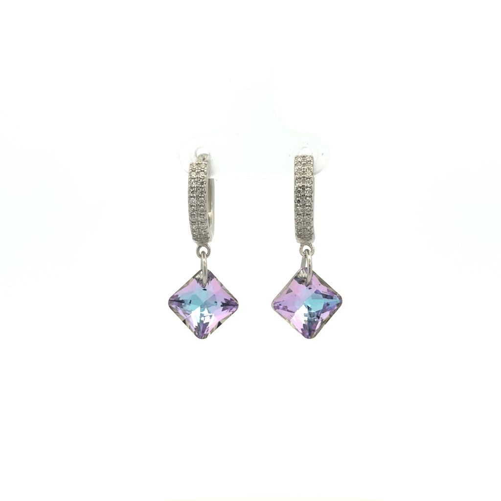 Diamond Rainbow Drops Baali Earring