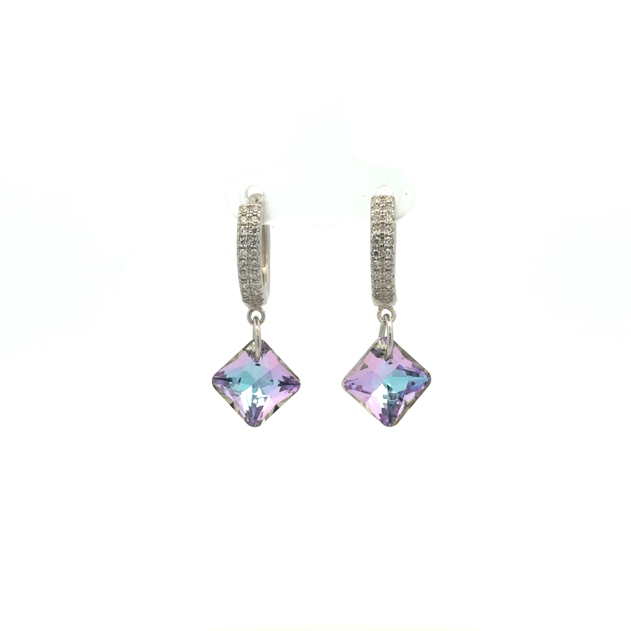Diamond Rainbow Drops Baali Earring