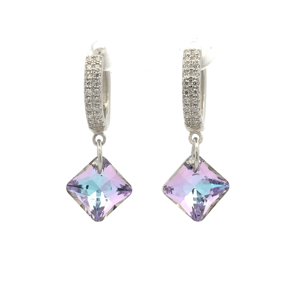Diamond Rainbow Drops Baali Earring