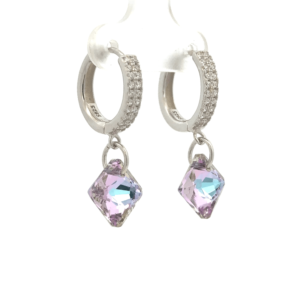 Diamond Rainbow Drops Baali Earring