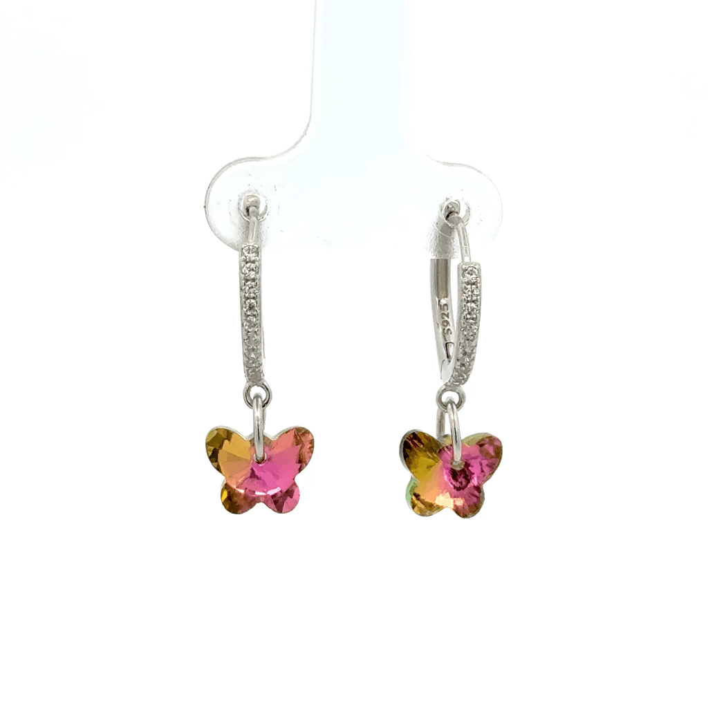 Butterfly Rainbow Drops Baali Earring
