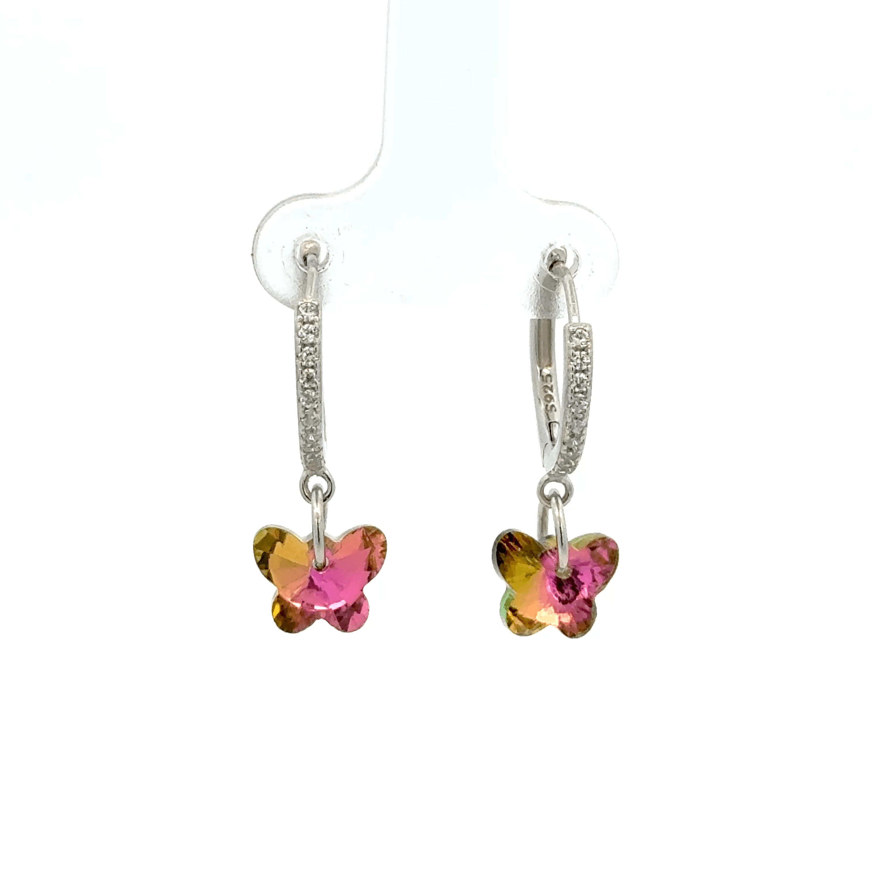 Butterfly Rainbow Drops Baali Earring