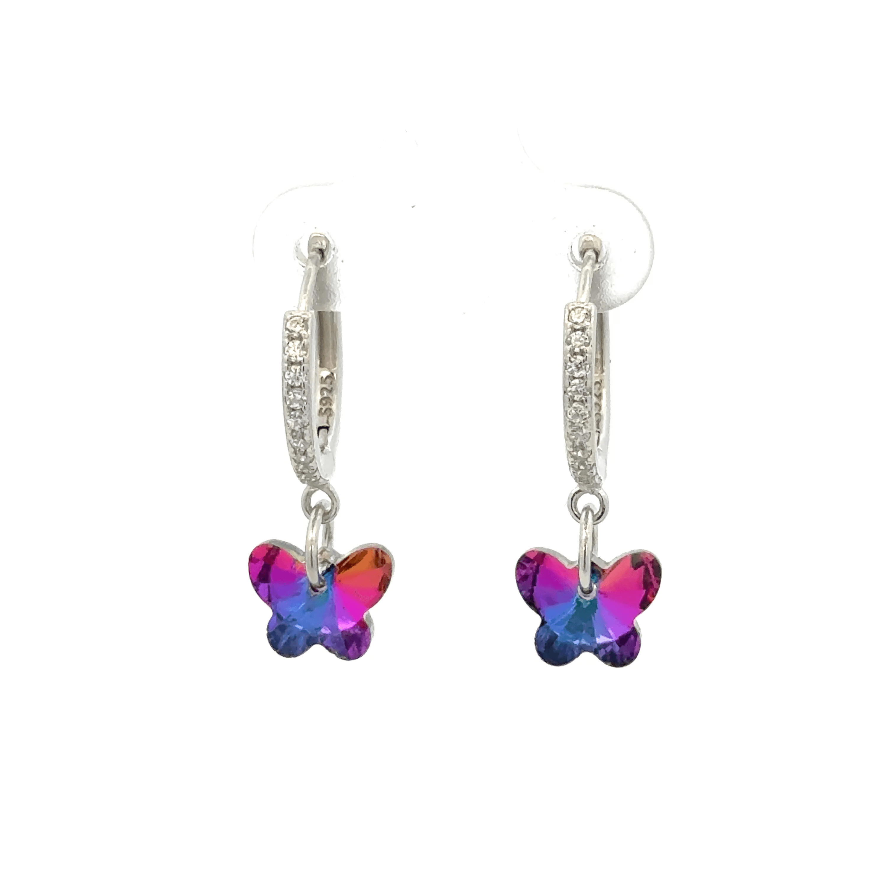 Butterfly Rainbow Drops Baali Earring
