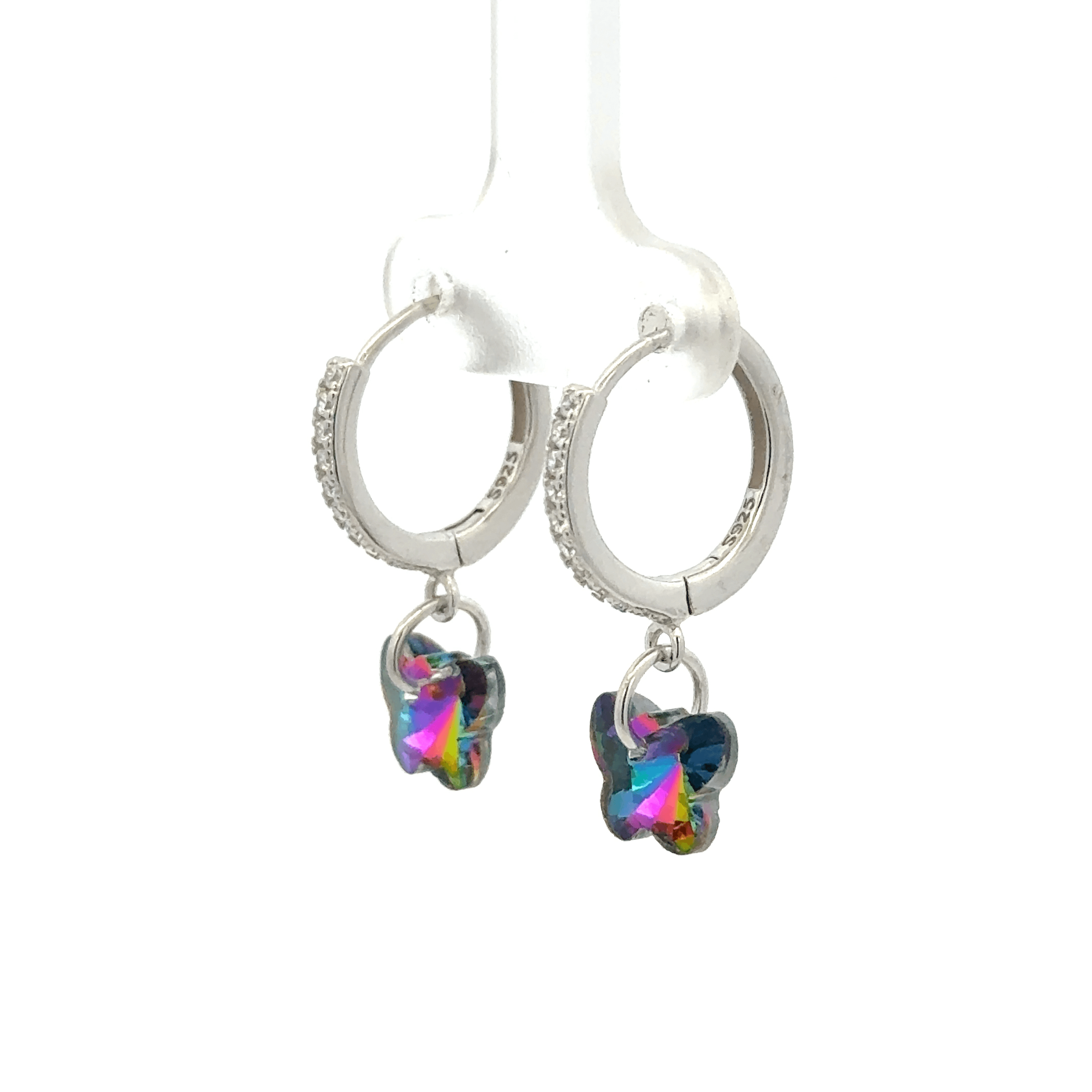 Butterfly Rainbow Drops Baali Earring