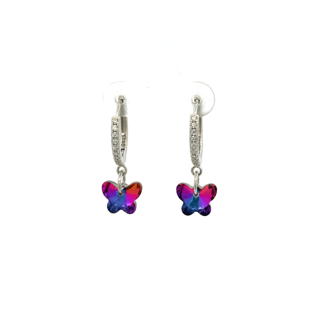 Butterfly Rainbow Drops Baali Earring
