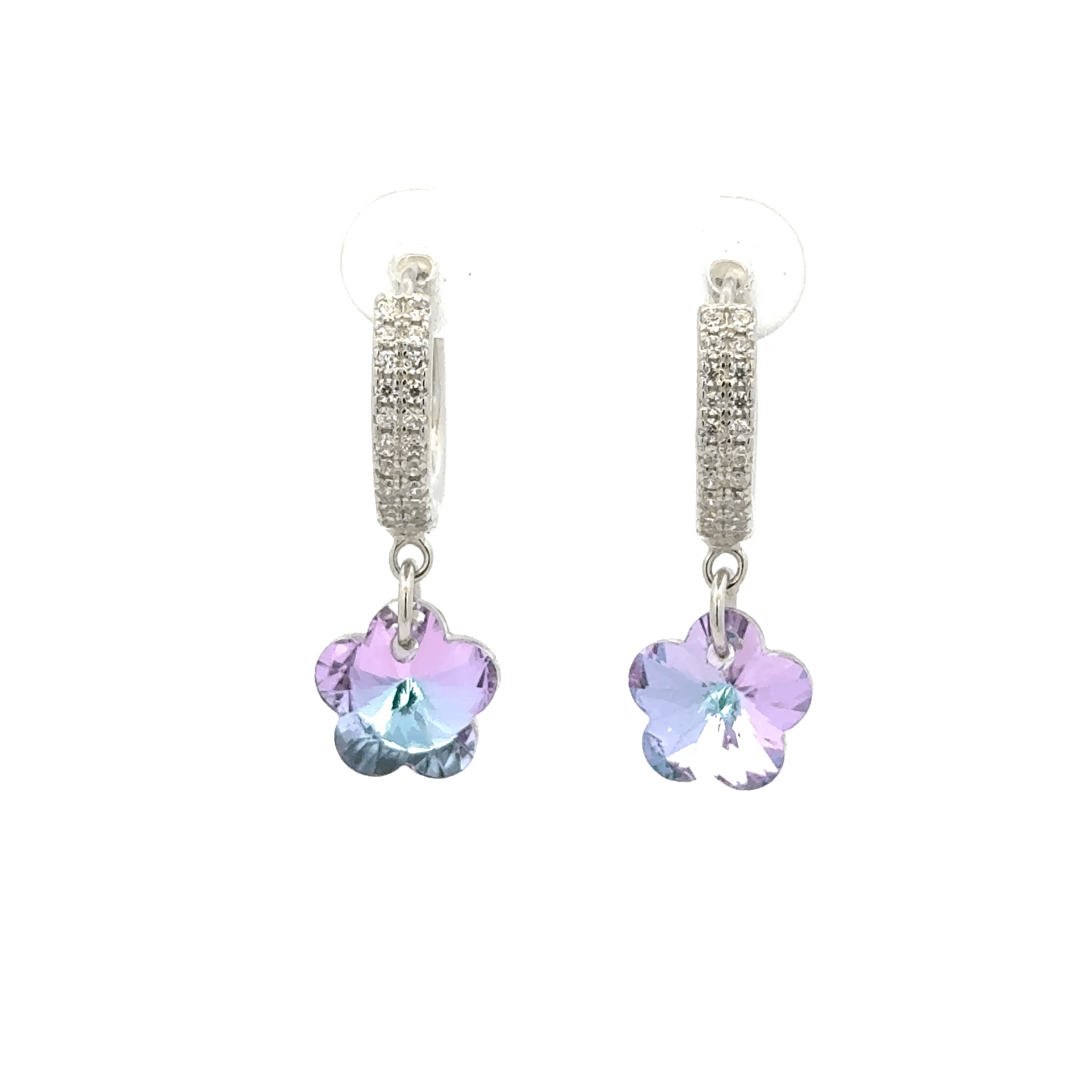 Flower Rainbow Drops Baali Earring