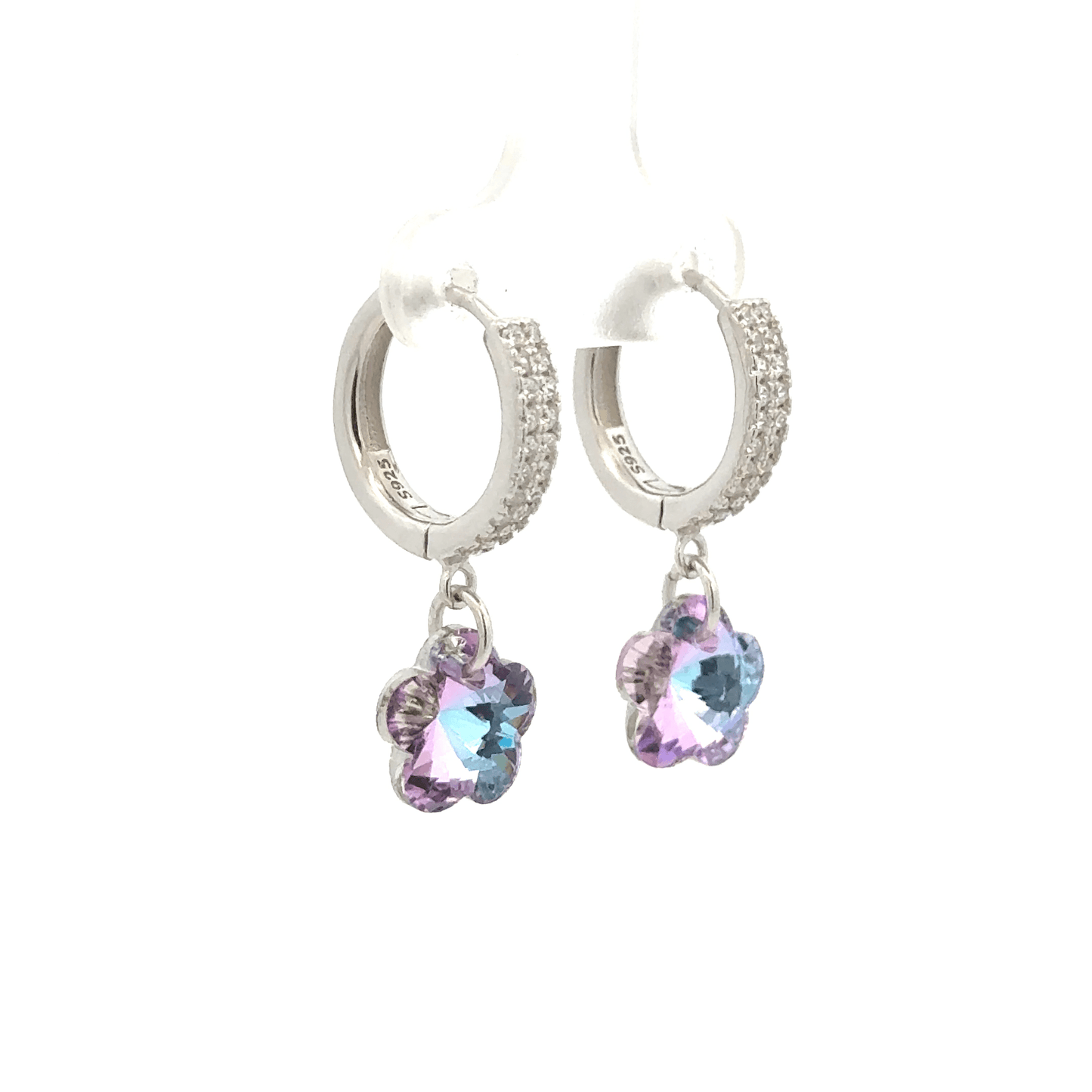 Flower Rainbow Drops Baali Earring