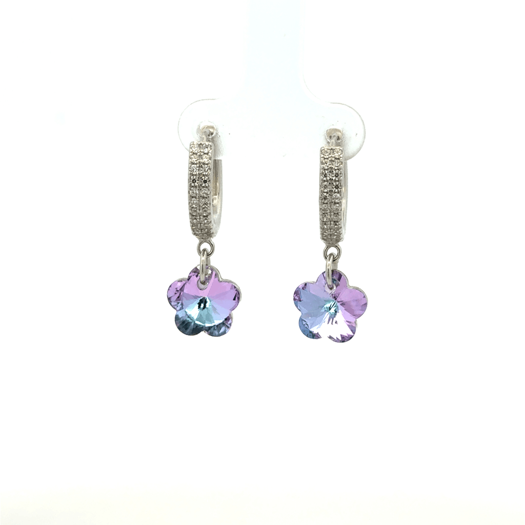 Flower Rainbow Drops Baali Earring