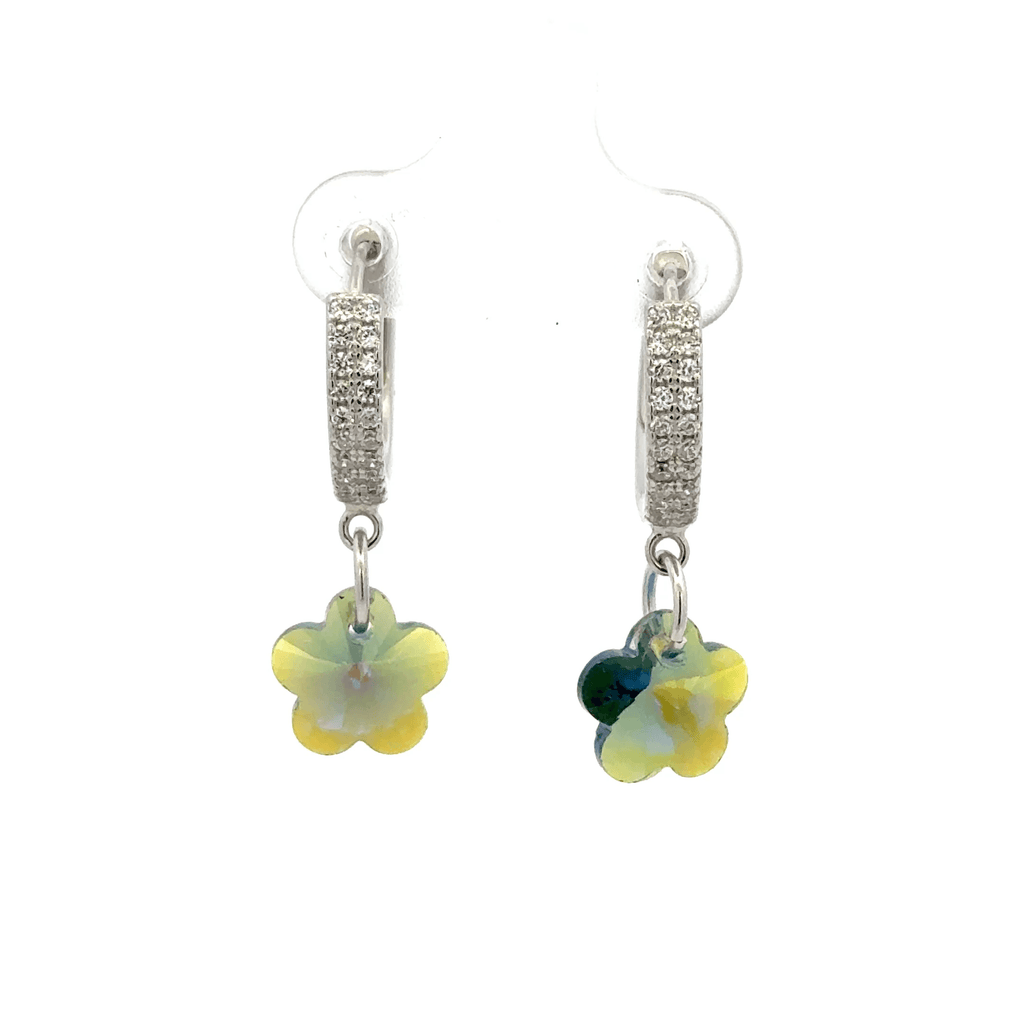 Flower Rainbow Drops Baali Earring