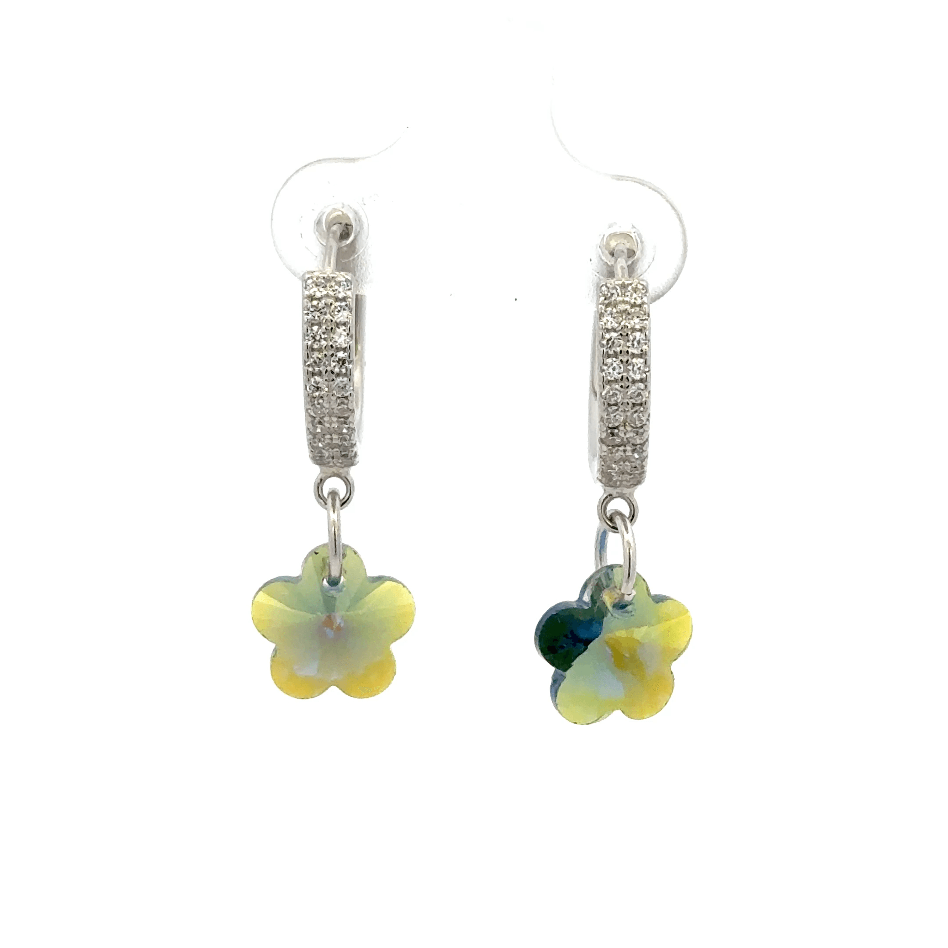 Flower Rainbow Drops Baali Earring