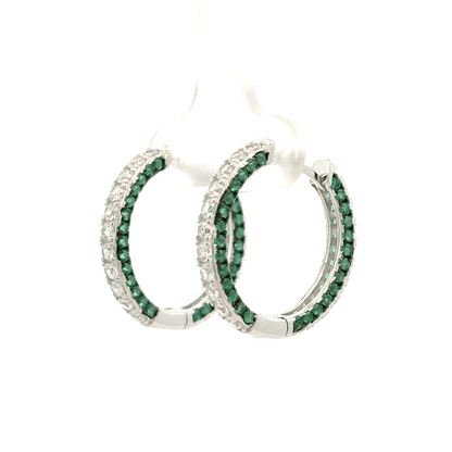 Green Side Stone Baali Earring