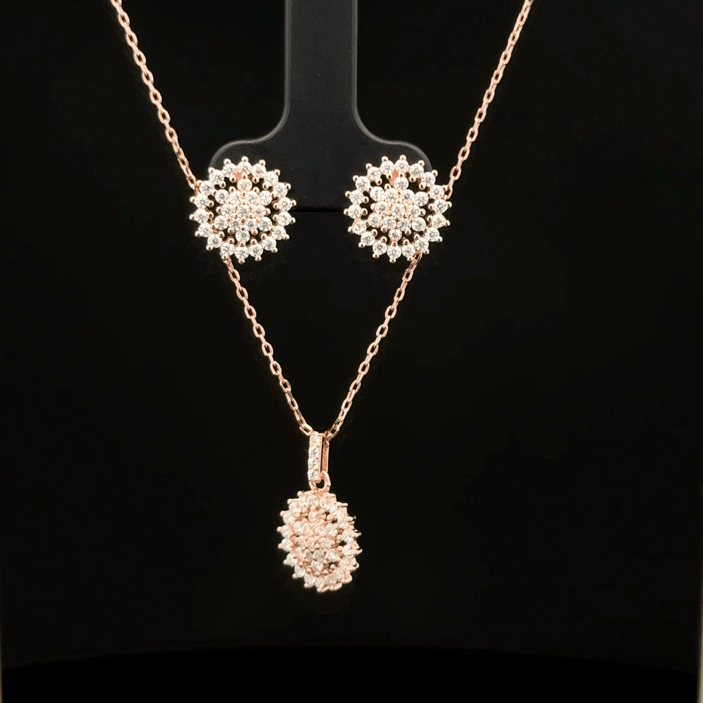 Star Chain Pendant With Earring