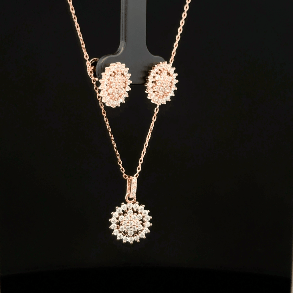 Star Chain Pendant With Earring