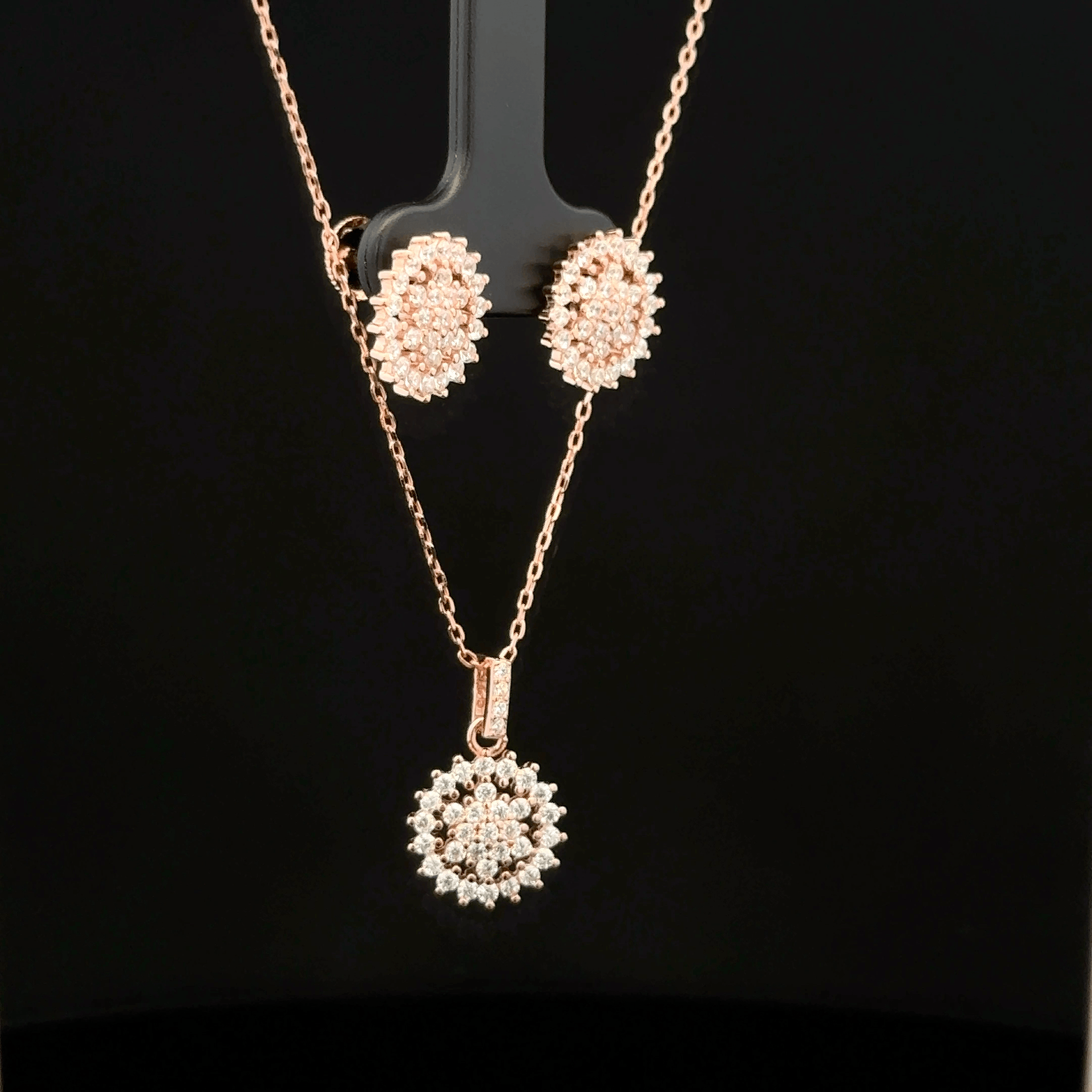 Star Chain Pendant With Earring