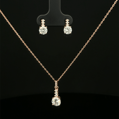 Square Chain Pendant Earrings