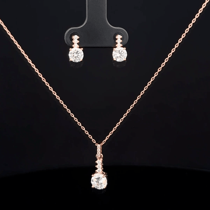 Square Chain Pendant Earrings