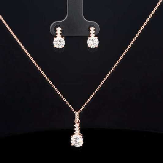 Square Chain Pendant Earrings