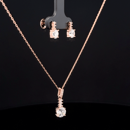 Square Chain Pendant Earrings