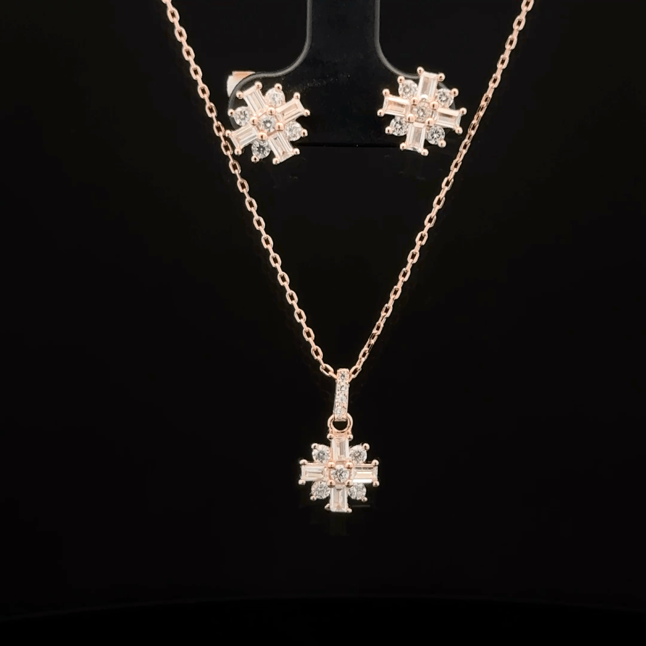 Star Chain Pendant Earring