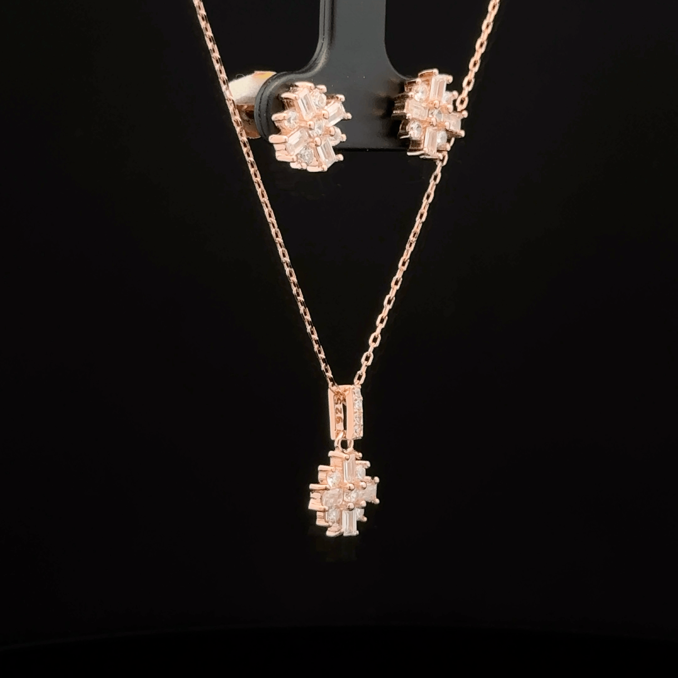 Star Chain Pendant Earring