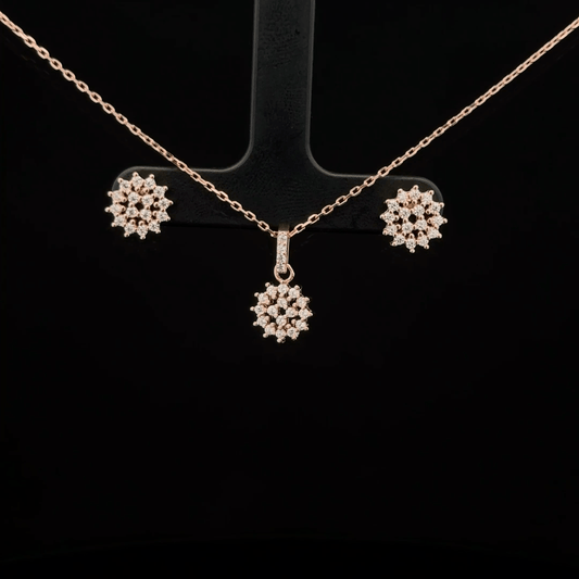 Sparkle Chain Pendant Earrings
