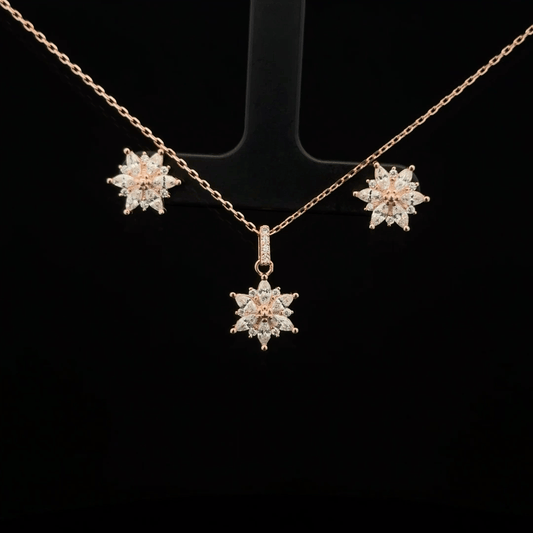 Star Chain Pendant Earrings