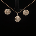 Circle Chain Pendant Earrings