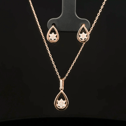 Drop Chain Pendant Earrings