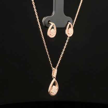 Drop Chain Pendant Earrings