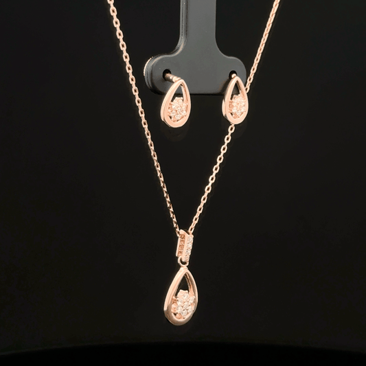 Drop Chain Pendant Earrings