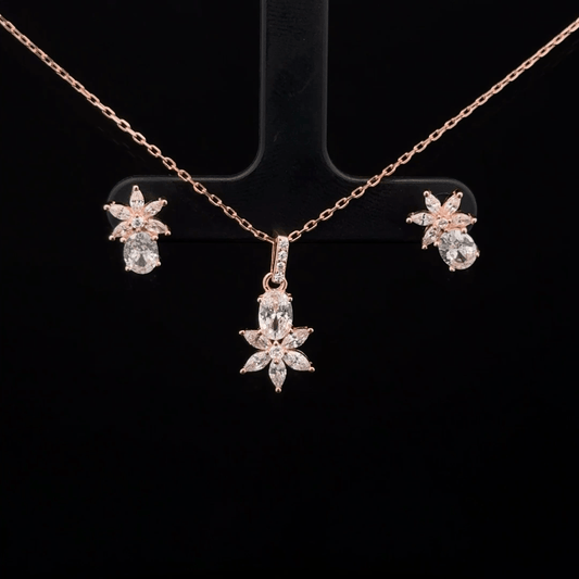 Star Chain Pendant Earrings