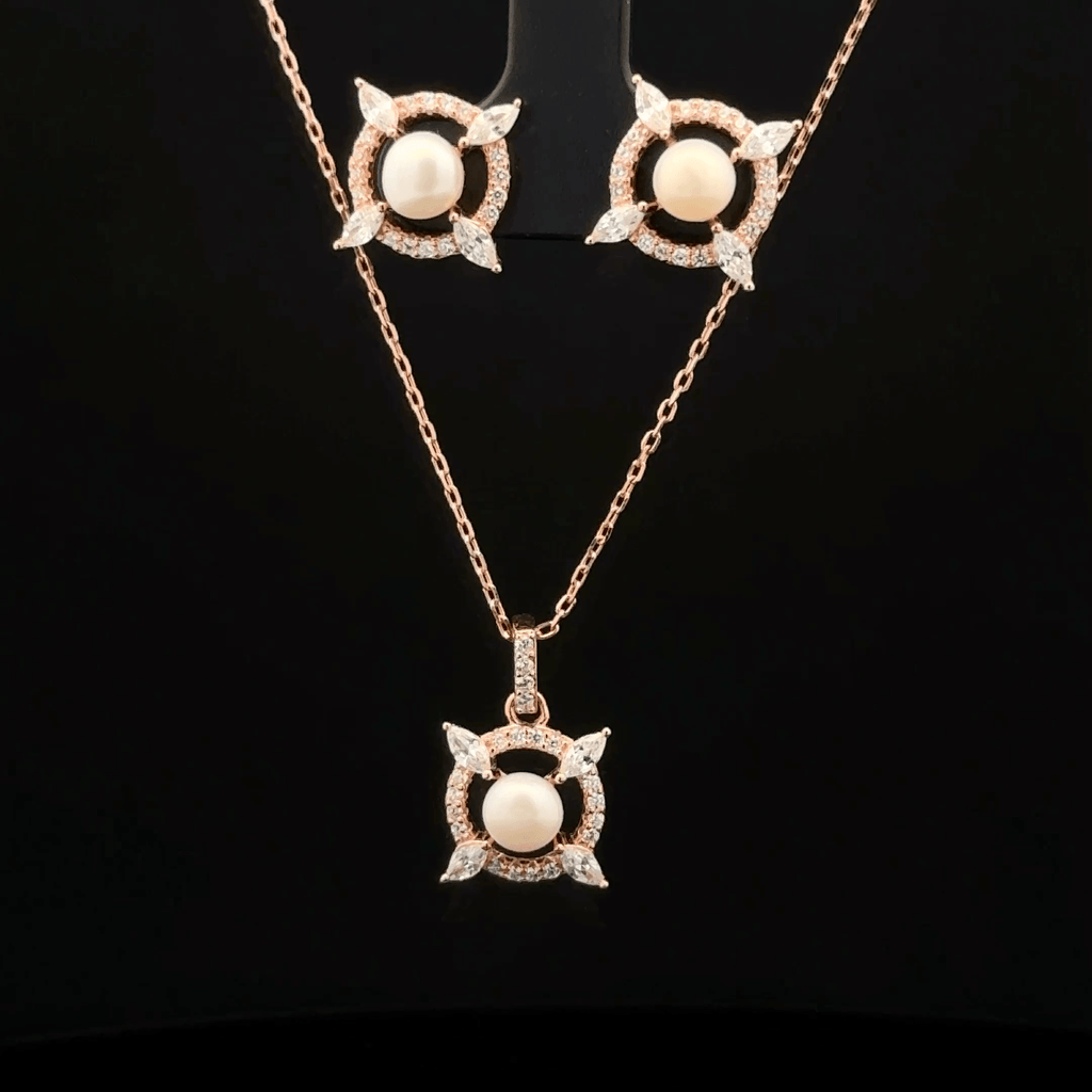 Circle Chain Pendant Earrings