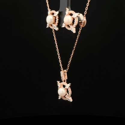 Circle Chain Pendant Earrings