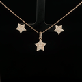 Star Chain Pendant Earrings