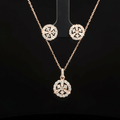 Wheel Chain Pendant Earrings