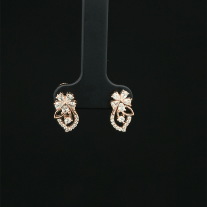 ROSEGOLD 7 STONE EARRING