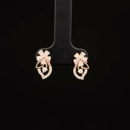 ROSEGOLD 7 STONE EARRING