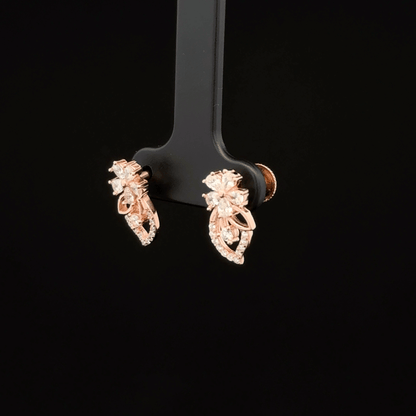 ROSEGOLD 7 STONE EARRING