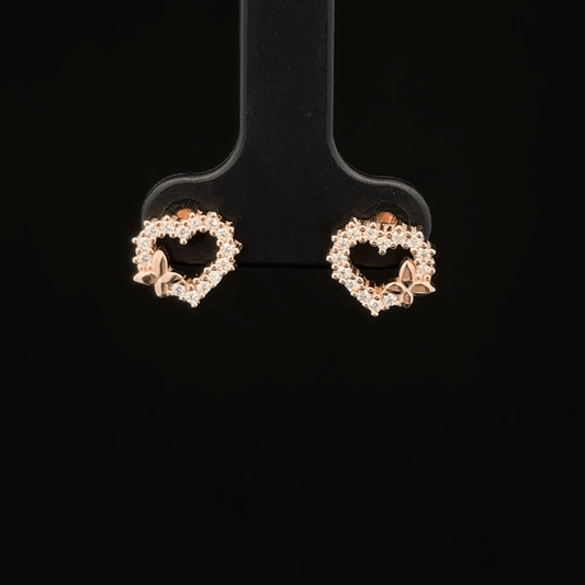 ROSEGOLD HEART EARRING