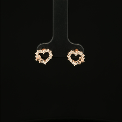 ROSEGOLD HEART EARRING