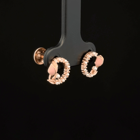 ROSEGOLD FLOWER EARRING