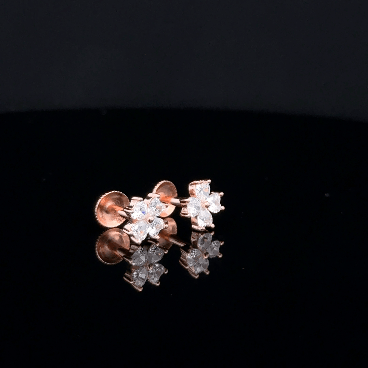 ROSEGOLD FLOWER EARRING