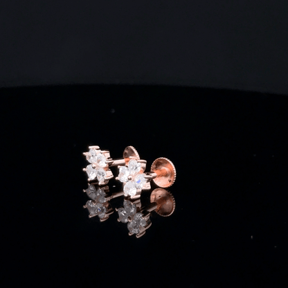 ROSEGOLD FLOWER EARRING