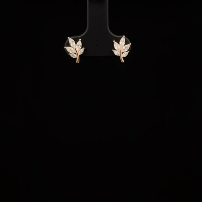 ROSEGOLD LEAF EARRING