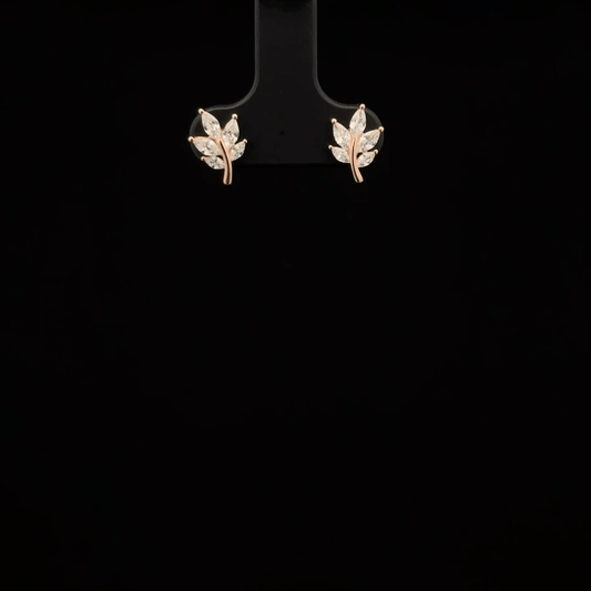 ROSEGOLD LEAF EARRING