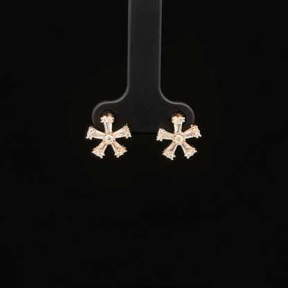 MULTISTONE ROSEGOLD EARRING