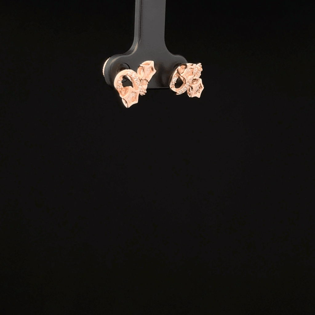 S STAR ROSEGOLD EARRING