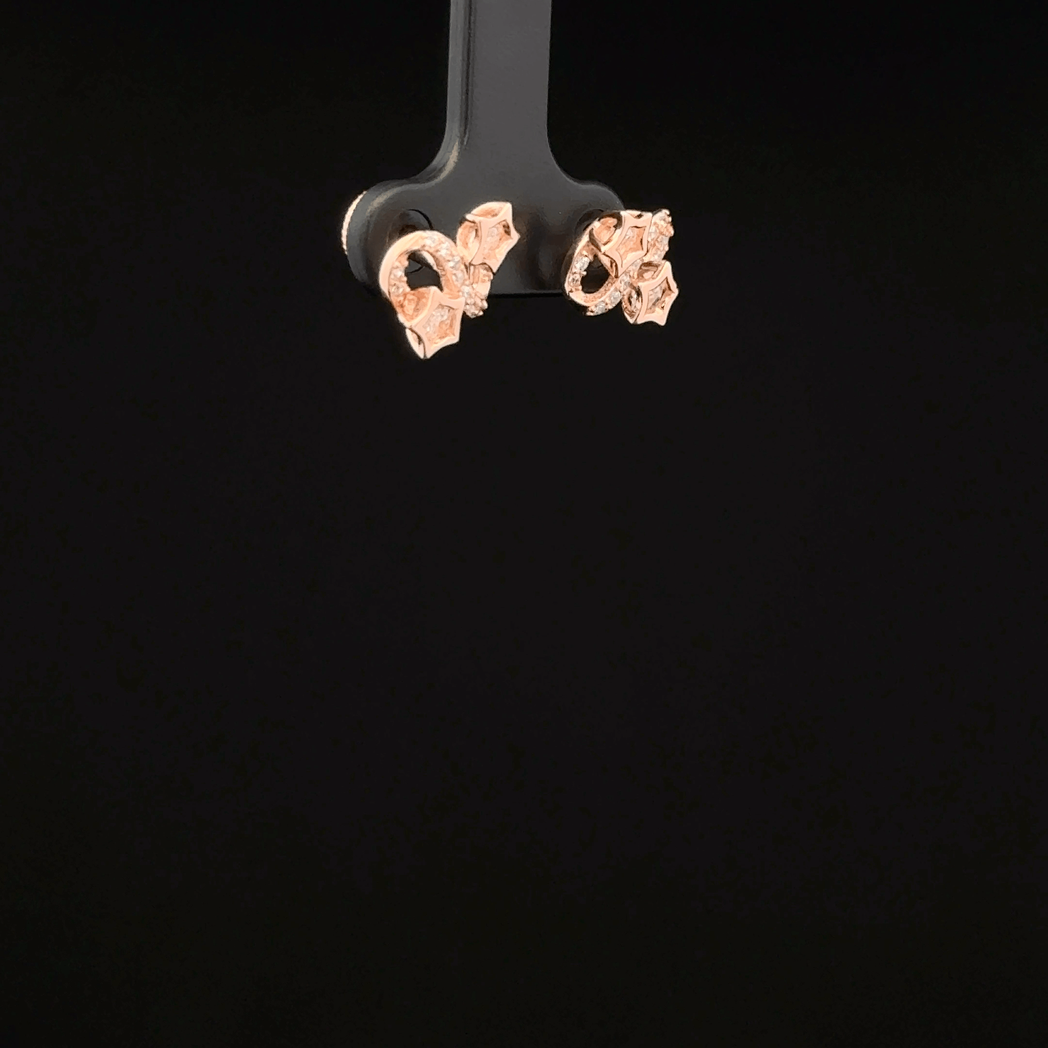 S STAR ROSEGOLD EARRING